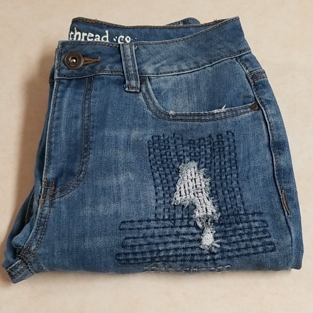 Indigo Thread Co Distressed Jeans 2 - Picture 11 of 12